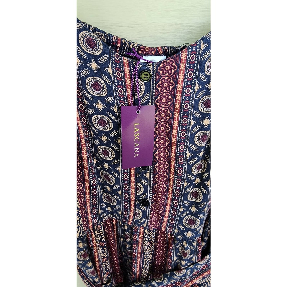 New NWT Lascana Midi Length Soft Belted Dress Size 14‎ - Picture 6 of 9